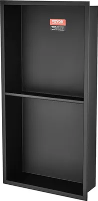 Zdjęcie produktu dla Półka wnękowa prysznicowa 33x63 cm stal 304 wodoodporna podwójna bez płytek