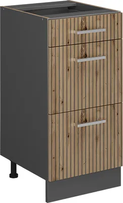 Obrázok produktu pre Kuchynská spodná skrinka Vicco R-Line Remeselný dub 40 cm so zásuvkami, bez pracovnej dosky, Model 49202