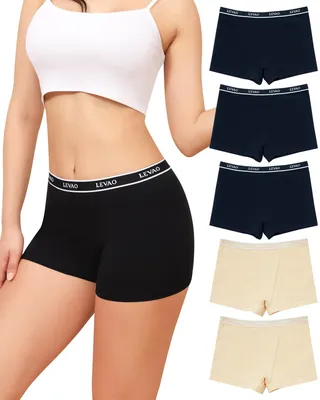 Produktbild von Baumwoll-Boxershorts für Damen, 5er-Pack