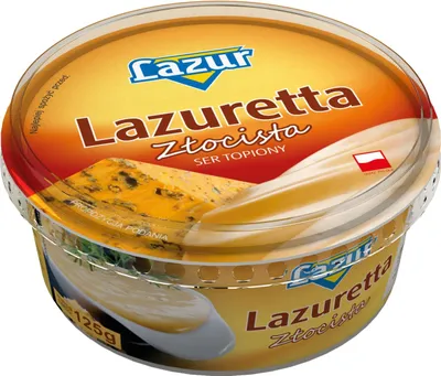 Zdjęcie produktu dla Lazur Ser topiony Lazuretta Złocista 125 g
