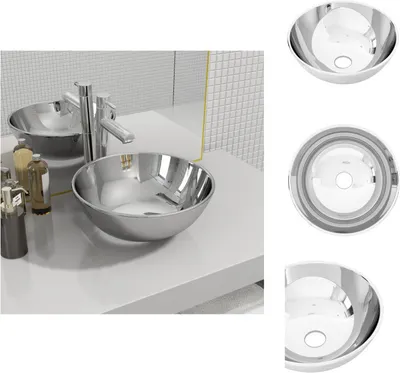Obrázok produktu pre vidaXL Umývadlo 28 x 10 cm keramické strieborné - Umývadlo do kúpeľne