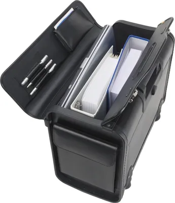 Produktbild von Alassio Silvana 92705 Pilotenkoffer, Kunstleder, Notebookfach, max. 43,18 cm Bildschirmgröße, Dokumentenfach