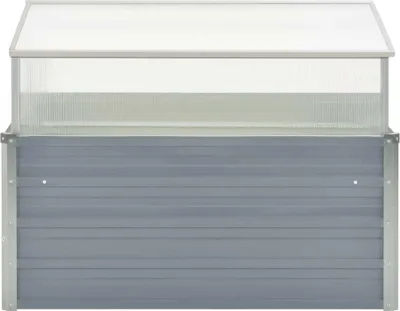 Produktbild von vidaXL Gewächshaus Grau Verzinkter Stahl 100×100×85 cm