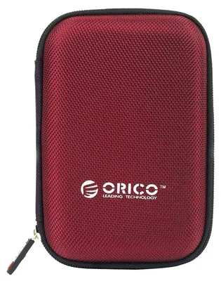 Produktbild von Schutzhülle für externe Festplatte 2,5" und Zubehör, Orico Portable Storage Bag, Rot