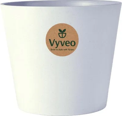 Image de Vyveo - Pot de fleurs Norden - Gris clair - 17x15