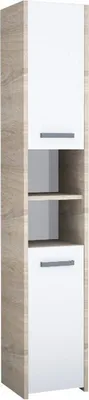 Obrázok produktu pre Kúpeľňová skrinka Kúpeľňová skrinka Vysoká skrinka Kúpeľňový nábytok skrinka Moderné 170x30cm Sonoma mix