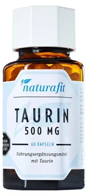 Zdjęcie produktu dla naturafit Tauryna 500 mg w kapsułkach, 60 kapsułek