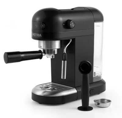 Produktbild von Petra PT5240BVDE, Espressomaschine, 1,4 l, Gemahlener Kaffee, 1465 W, Schwarz