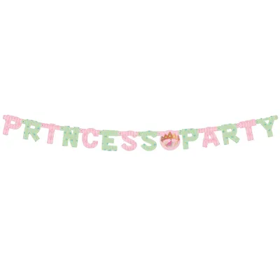 Produktbild von girlande 'Prinzessinnenparty' 144 cm rosa/grün