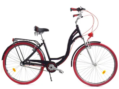 Zdjęcie produktu dla Rower Dallas City Alu 26" 3spd - czarny z czerwonym