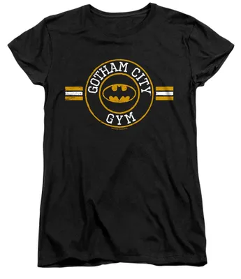Image de T-shirt pour femme "Gotham City" (Batman), idéal pour le sport, référence TV40906 (taille XXL), couleur noire