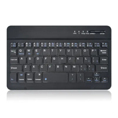 Produktbild von Die Tastatur eignet sich für iPad, Mobiltelefon, Tablet-Computer, wunderbare Steuerung, Büro, Stummschaltung, kabellose Tastatur, Maus, Ladeset, 7-Zoll-Einzeltastatur, Schwarz