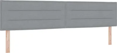 Image de Tête de lit vidaXL gris clair 200 cm en tissu