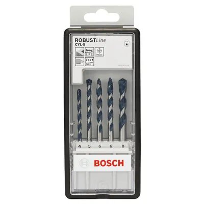 Image de Bosch 2608588165 Bosch Robustline Betonbohrer-Set CYL-5 5tlg. 4-8mm