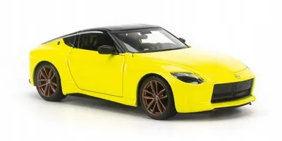Zdjęcie produktu dla Zjawiskowa Żółta Nissan Z 2023 w skali 1:24 od MAISTO – Doskonała dla kolekcjonerów i miłośników motoryzacji! Idealny model dla wyjątkowych chwil!