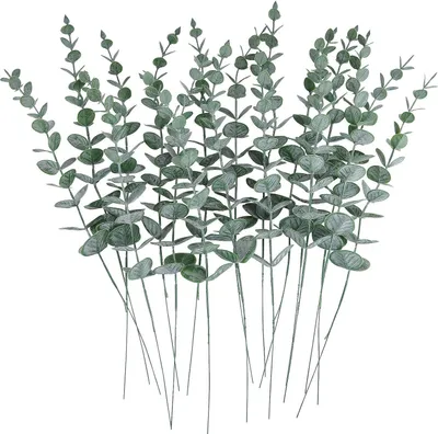 Produktbild von Künstliche Eukalyptus Zweige Blätter Eukalyptusblätter Deko