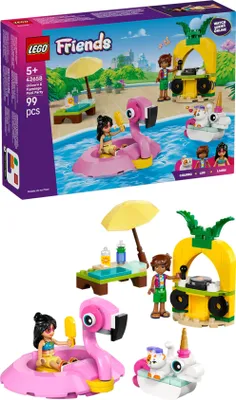 Zdjęcie produktu dla LEGO® Friends 42658 Zabawa na basenie z jednorożcem i flamingiem