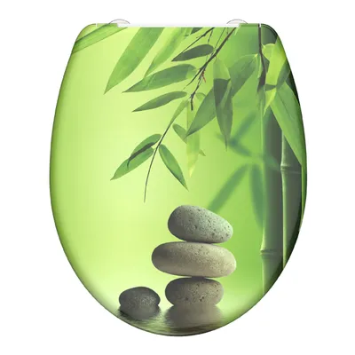 Immagine prodotto di SCHÜTTE Sedile per WC GREEN GARDEN, Sedile per WC in Duroplast con chiusura morbida e sgancio rapido, Sedile per WC