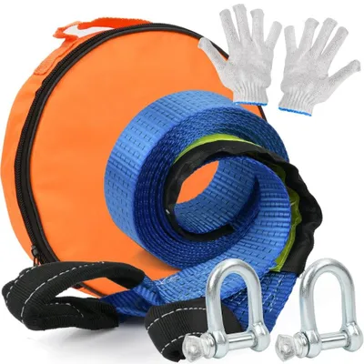 Produktbild von Solidchoice – Schwerlast-Bergungstau – Offroad-Bergungsseil, 7,5 Tonnen (16500 lbs), 4,8 m x 5 cm
