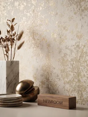 Newroom Vliestapete Jelmira Creme Gelb Blumen, Wohnbeispiel