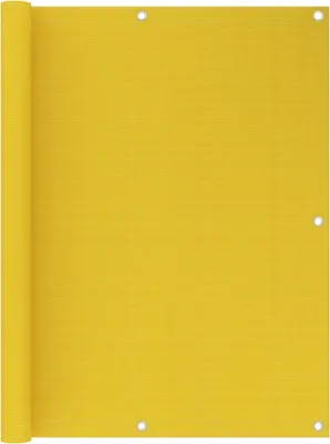 Produktbild von The Living Store Balkon-Sichtschutz Gelb 120x400 cm HDPE