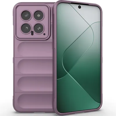 Immagine prodotto di Custodia per Xiaomi 14 Custodia protettiva in silicone TPU morbido antiurto viola