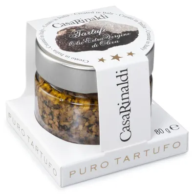 Immagine prodotto di Casa Rinaldi tartufo nero macinato in olio d'oliva in barattolo 80g