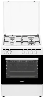 Produktbild von Oranier 60 cm weiß 4 Kochzonen Gas-Elektro-Standherd STK657