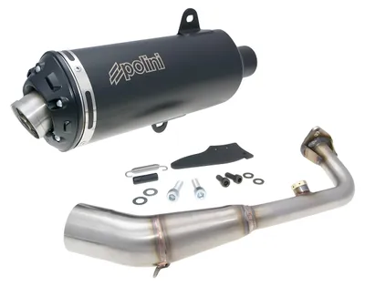 Image de Échappement Polini noir avec homologation (ABE) pour Kymco K-XCT 125i