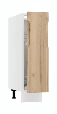 Produktbild von Apothekerschrank - Küchenunterschrank - Zivora D20CARGO - 20 cm - Halifax Eiche - Moderne Küchenlösung
