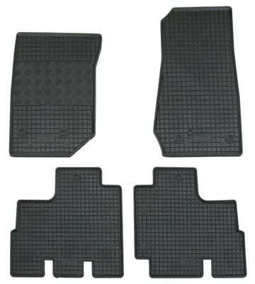 Gummifußmatten Set 4-teilig für Jeep Wrangler 3 JK (4/2007-2018), schwarz
