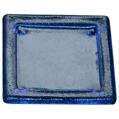 Produktbild von Glasuntersetzer blau quadratisch 10,5 cm