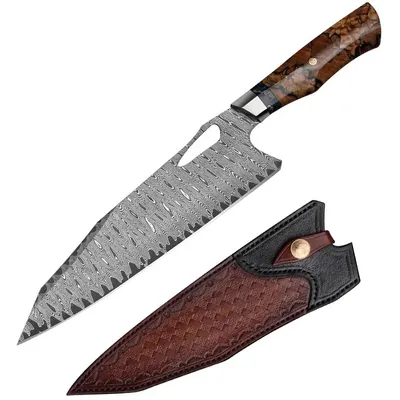 Produktbild von MASTERPIECE Tamasine Damast-Küchenmesser - Handgefertigt aus VG-10 Stahl KP26679