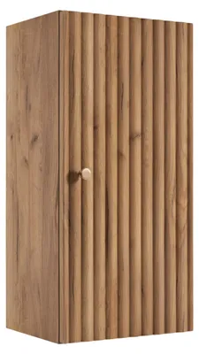 Imagen del producto de Mueble de baño de media altura, roble Craft Gold, con tiradores en tres colores, dimensiones: 35 x 27 x 68 cm