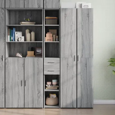 Obrázok produktu pre vidaXL Highboard Grey Sonoma 30x42,5x185 cm Materiál na báze dreva