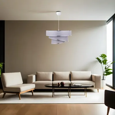 Produktbild von Opviq, Couper - Grey, Silver, Kronleuchter, Grau, Baumwolle, 40 x 40 x 72 cm