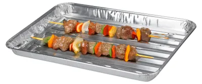 Productafbeelding van BBQ-grillbakken, 34x23x2,5 cm, set van 5 stuks