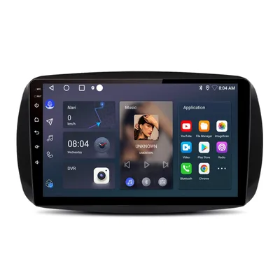 Zdjęcie produktu dla 128GB Android Radio samochodowe 9" Smart 453 Fortwo Forfour CarPlay Android Auto GPS Bluetooth DAB+ DSP WiFi