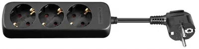 Produktbild von Wentronic AC power Extension, 1.5 m, Schwarz