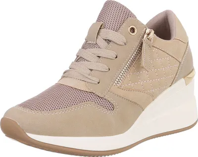 Produktbild von Ital-Design Damen Freizeitschuhe  Textiloptik, Lederoptik Sneakers Low 88577357 Beige Gr.  40