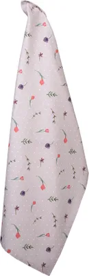 Obrázok produktu pre Uterák Clayre & Eef 50x70 cm béžovo-ružový bavlnený obdĺžnik Kvety