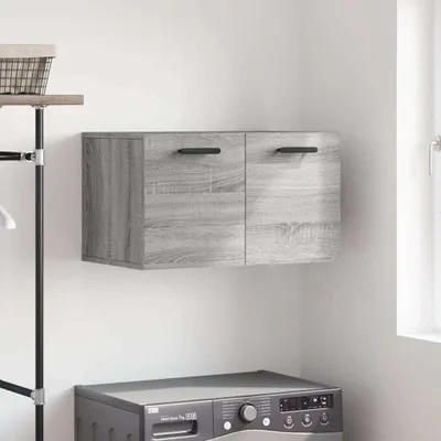Produktbild von [Home] Wandschrank Grau Sonoma 60x36,5x35 cm Holzwerkstoff , Neue Mode 2024 im häuslichen Leben