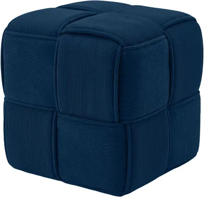 Produktbild von CLP Sitzhocker Forinta, hochwertiger Cordstoff, moderner Stil, bequem und elegant | blau Farbe blau, KI-generiertes Bild