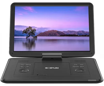 Produktbild von Tragbarer DVD-Player - BFN-161 - 26,7 cm LCD-Bildschirm - Auflösung 1280 × 800 - USB-Stromversorgung 5–20 V Gleichstrom - Schwarz