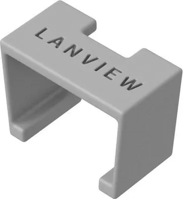 Produktbild von Lanview SmartClicks Clips 20 Stk. grau V-6UTP-005Y, LVT-SC