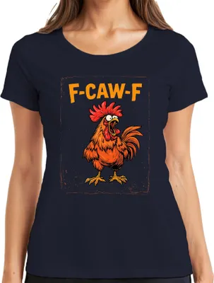 Obrázek produktu pro F-CAW-F Vtipné tričko s nápisem Rooster Cockerel Farm, retro, námořnická modrá, XL