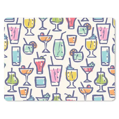Produktbild von MuchoWow® Mauspad Mousepad Cocktail - Glas - Sommer - Muster 40x30 cm - Mousepads - Maus Mat - Pad - Mausunterlage - Anti Rutsch