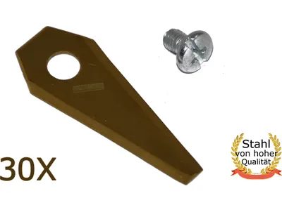 Produktbild von 30 X 4,9 CM Titan Messer BOSCH Indego 350 400 800 1000 1100 1200 Connect Mährobot