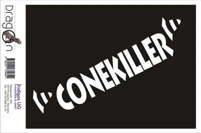Produktbild von Aufkleber / Autoaufkleber - JDM / Die cut / Auto / OEM - Conekiller - 210x50 mm silber - Heckscheibe / Heckscheibenaufkleber