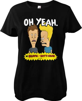 Produktbild von Beavis and Butt-Head Oh Yeah Girly Tee - Medium - Black